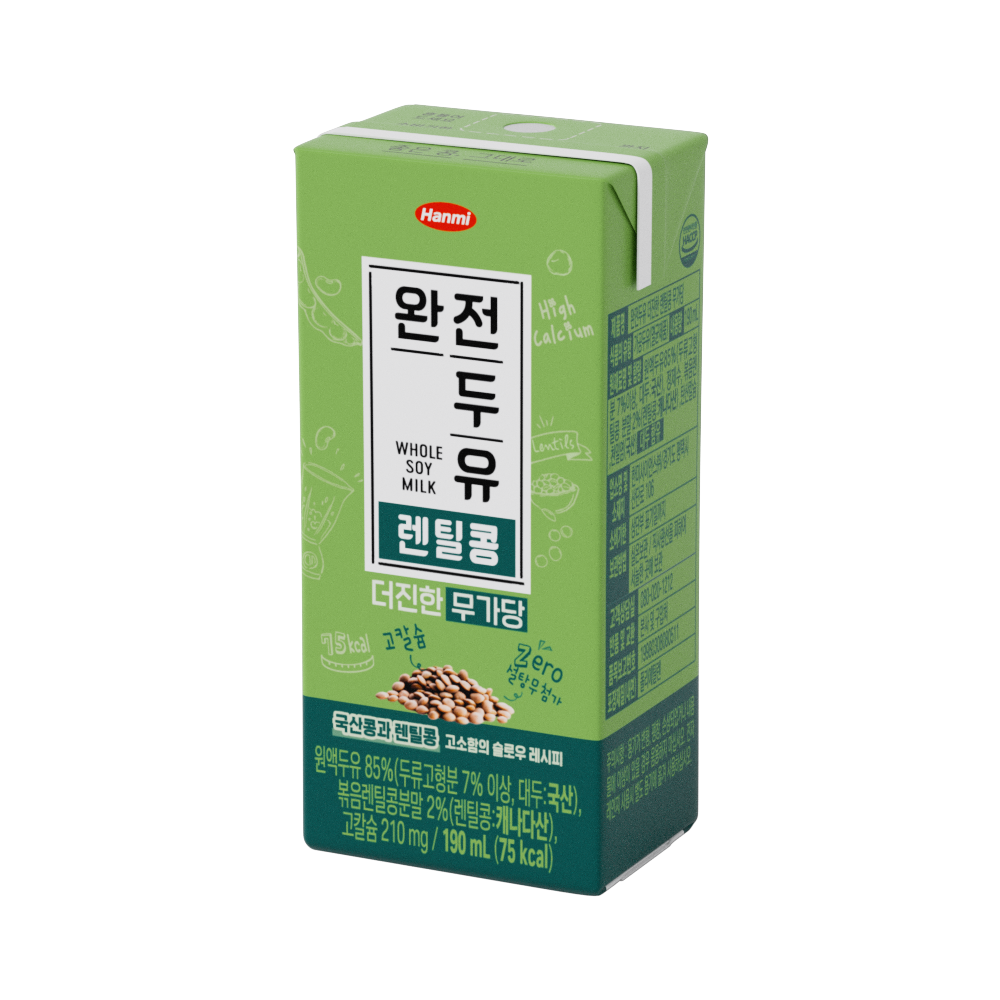 완전두유 더진한 국산콩 렌틸콩 제품 이미지